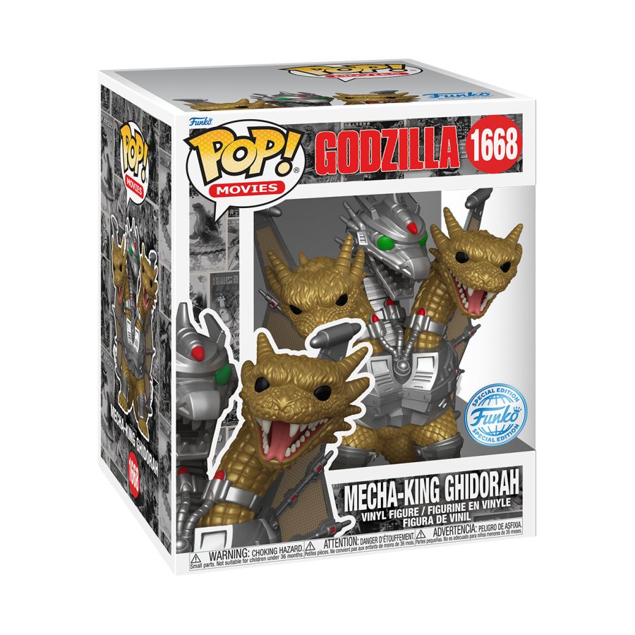 Image Pop Weasel - Image 3 of Godzilla: 70th Anniversary - Mecha-King Ghidorah 6\" Pop! Vinyl [RS] - Funko - Pop Vinyl - Image - Pop Weasel