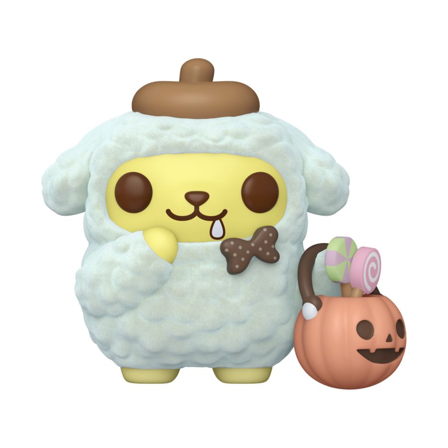 Image Pop Weasel - Image 2 of Sanrio - Pompompurin (Halloween) US Exclusive Flocked Pop! Vinyl [RS] - Funko - Pop Vinyl - Image - Pop Weasel