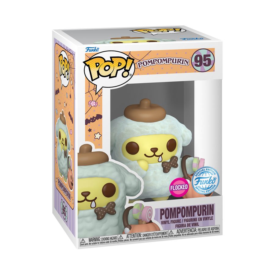 Image Pop Weasel - Image 3 of Sanrio - Pompompurin (Halloween) US Exclusive Flocked Pop! Vinyl [RS] - Funko - Pop Vinyl - Image - Pop Weasel