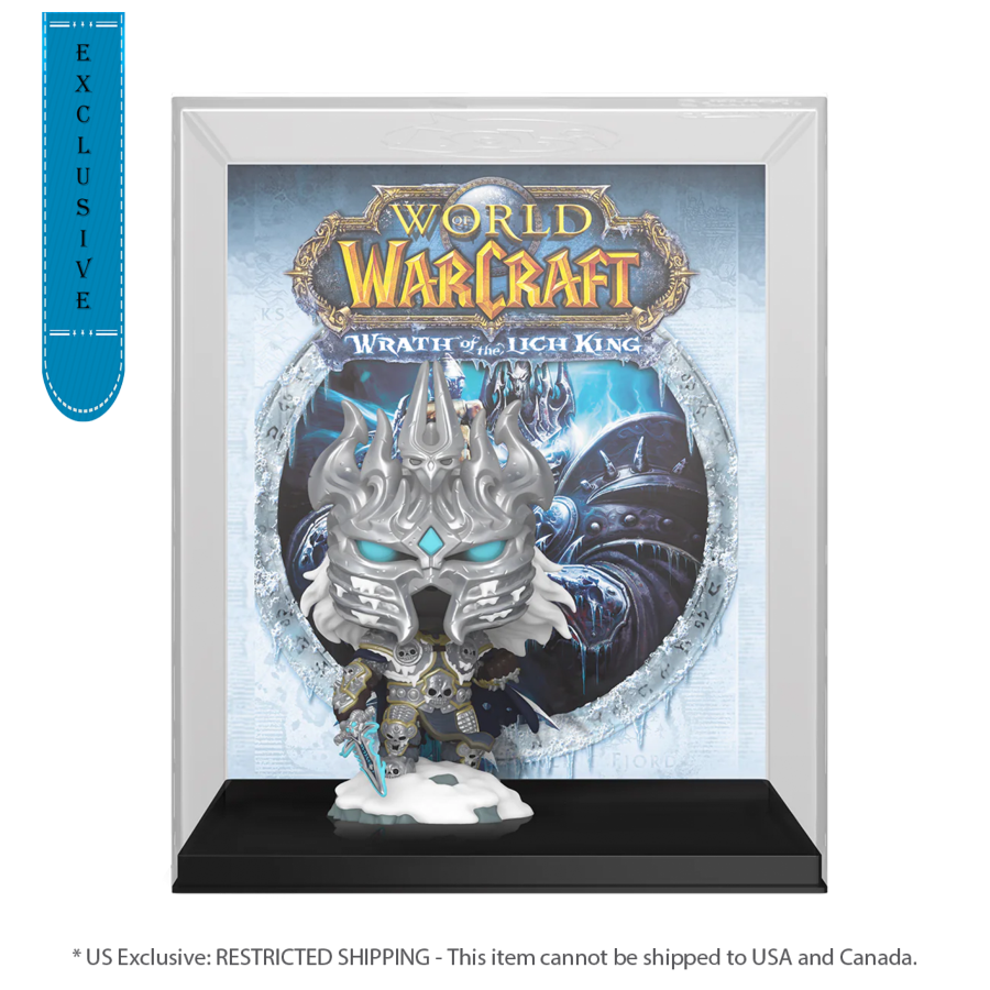 World of Warcraft: Wrath of the Lich King - The Lich King US Exclusive Glow Pop! Game Cover [RS] - Funko - Pop Vinyl - Image - Pop Weasel