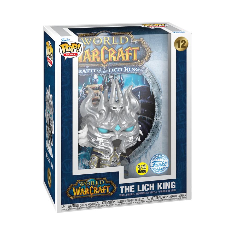 Image Pop Weasel - Image 5 of World of Warcraft: Wrath of the Lich King - The Lich King US Exclusive Glow Pop! Game Cover [RS] - Funko - Pop Vinyl - Image - Pop Weasel