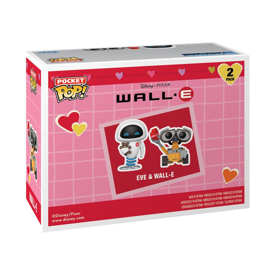 Image Pop Weasel - Image 3 of Wall-E - Eve & Wall-E Valentines Pocket Pop! 2-Pack - Funko - Pop Vinyl - Image - Pop Weasel