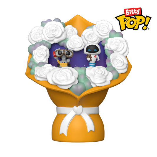 Wall-E - Wall-E & Eve Valentines Bitty Pop! Bouquet 2-Pack - Funko image