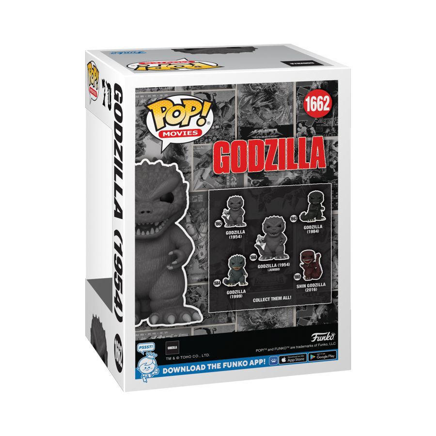 Image Pop Weasel - Image 4 of Godzilla: 70th Anniversary - Godzilla (1954) US Exclusive Metallic Pop! Vinyl [RS] - Funko - Pop Vinyl - Image - Pop Weasel