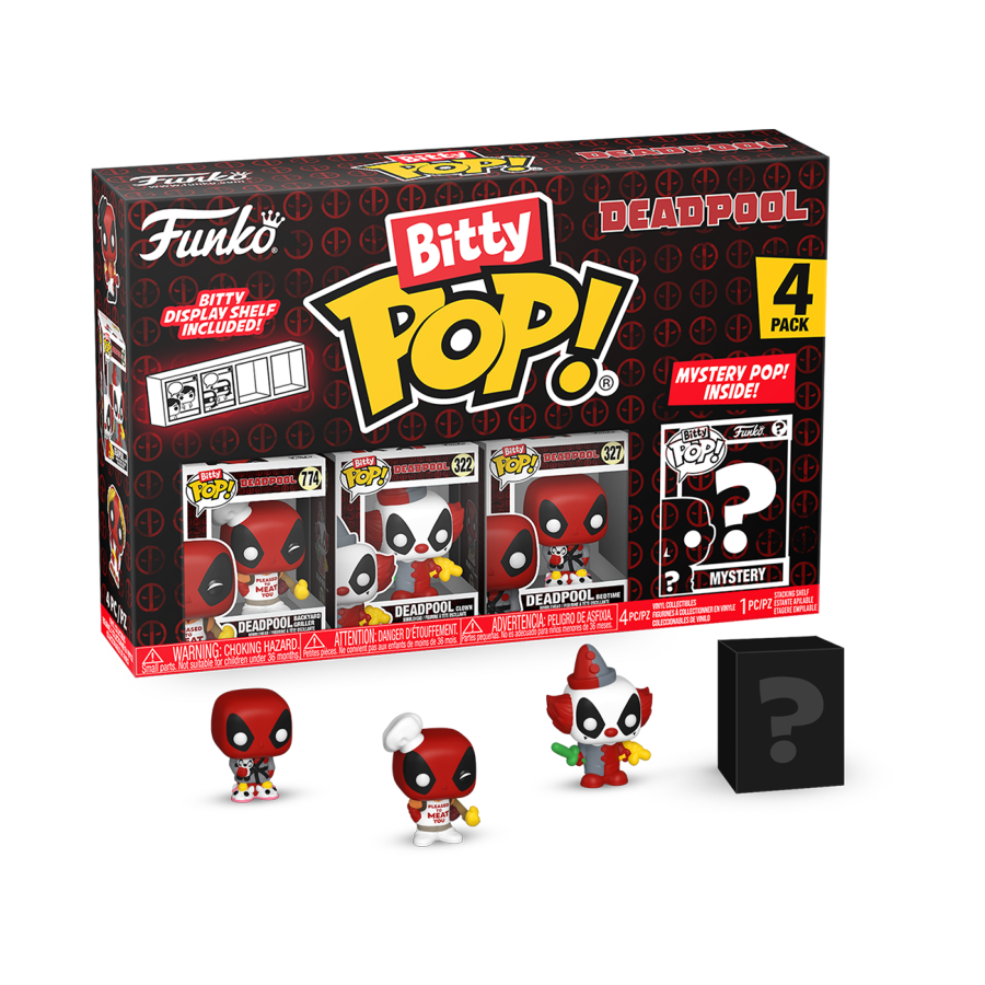 Deadpool - BBQ Master Bitty Pop! 4 -Pack - Funko - Pop Vinyl - Image - Pop Weasel