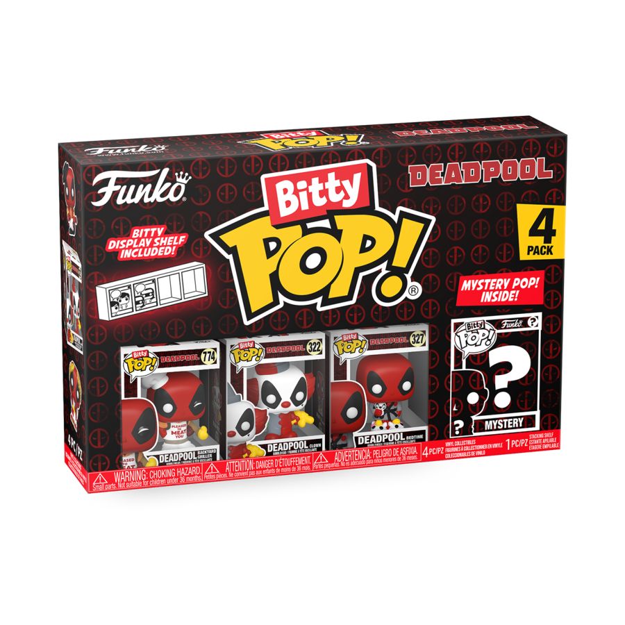 Image Pop Weasel - Image 2 of Deadpool - BBQ Master Bitty Pop! 4 -Pack - Funko - Pop Vinyl - Image - Pop Weasel