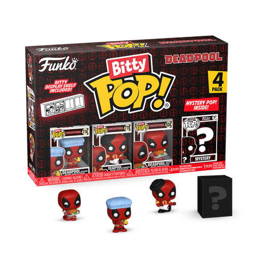 Deadpool - Bathtime Bitty Pop! 4 -Pack - Funko