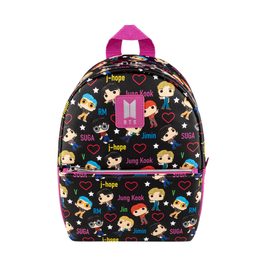 Pop Weasel Image of BTS - Band with Hearts All Over Print Mini Backpack - Loungefly