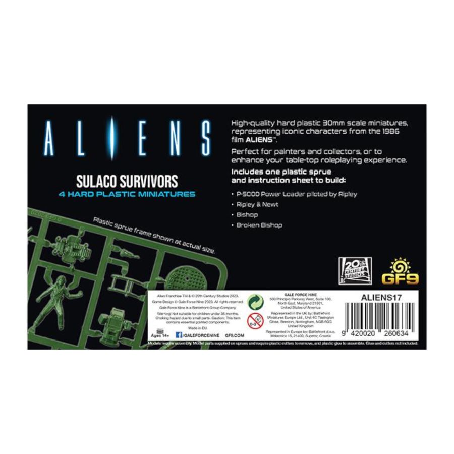 Image Pop Weasel - Image 3 of Aliens - Sulaco Survivors [4 Hard Plastic Minatures] - Gale Force 9