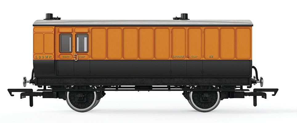 LSWR 4WC Passenger Brake 82 - Model - Image - Pop Weasel