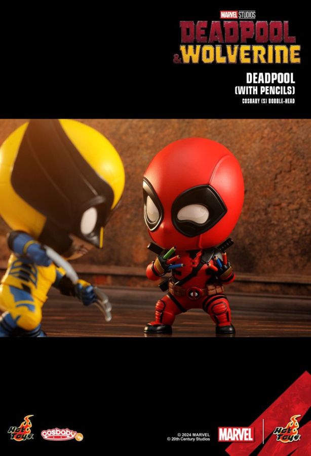 Image Pop Weasel - Image 2 of Deadpool & Wolverine - Deadpool with Pencils Cosbaby - Hot Toys