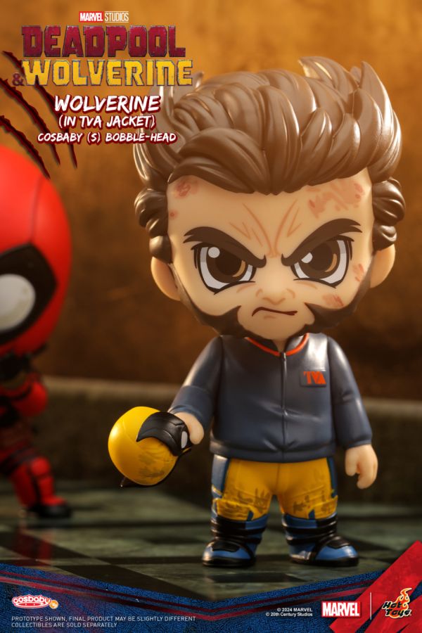 Image Pop Weasel - Image 2 of Deadpool & Wolverine - Wolverine Unmasked in TVA Jacket Cosbaby - Hot Toys - Statue - Image - Pop Weasel