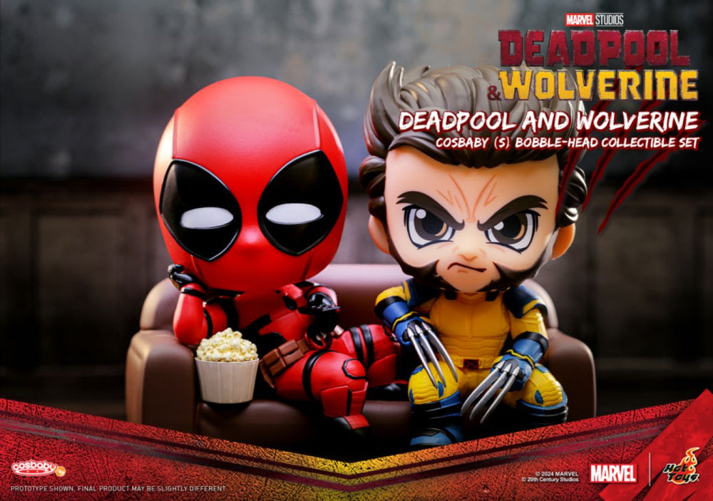 Image Pop Weasel - Image 2 of Deadpool & Wolverine - Deadpool & Wolverine Cosbaby [2 Pack] - Hot Toys - Statue - Image - Pop Weasel