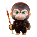 Dawn of the Planet of the Apes - Caesar (War Paint Version) Velvet Hair Cosbaby - Hot Toys