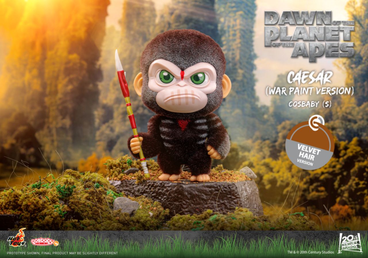 Image Pop Weasel - Image 3 of Dawn of the Planet of the Apes - Caesar (War Paint Version) Velvet Hair Cosbaby - Hot Toys