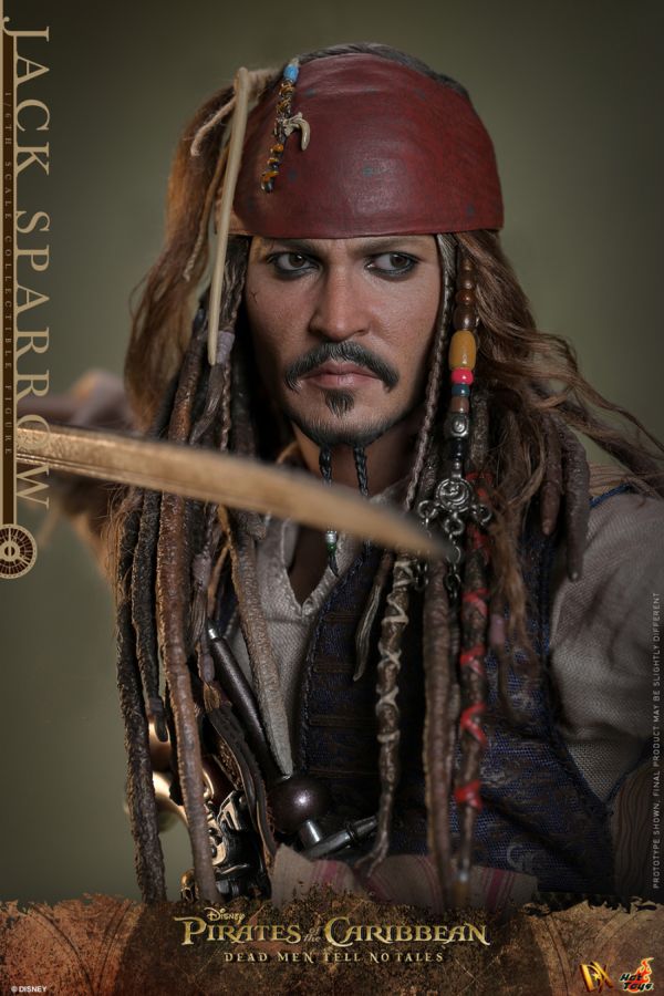 Pop Weasel - Image 4 of Pirates of the Caribbean: Dead Men Tell No Tales - Jack Sparrow 1:6 Scale Collectable Figure - Hot Toys - Statue - Image - Pop Weasel