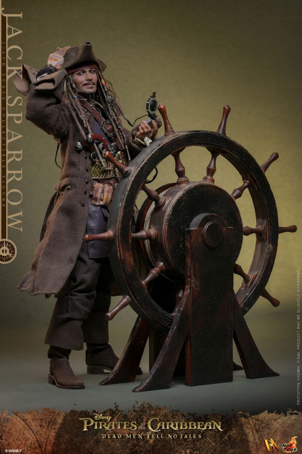 Pop Weasel - Image 5 of Pirates of the Caribbean: Dead Men Tell No Tales - Jack Sparrow 1:6 Scale Collectable Figure - Hot Toys - Statue - Image - Pop Weasel