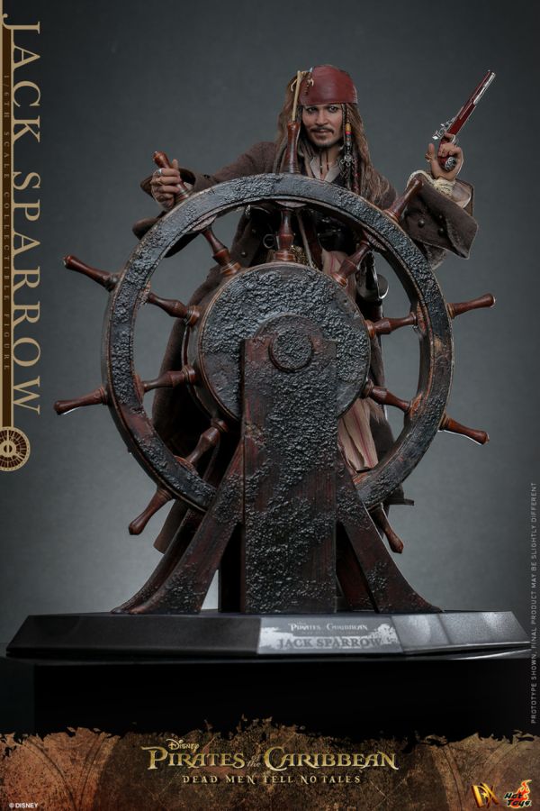 Pop Weasel - Image 6 of Pirates of the Caribbean: Dead Men Tell No Tales - Jack Sparrow 1:6 Scale Collectable Figure - Hot Toys - Statue - Image - Pop Weasel