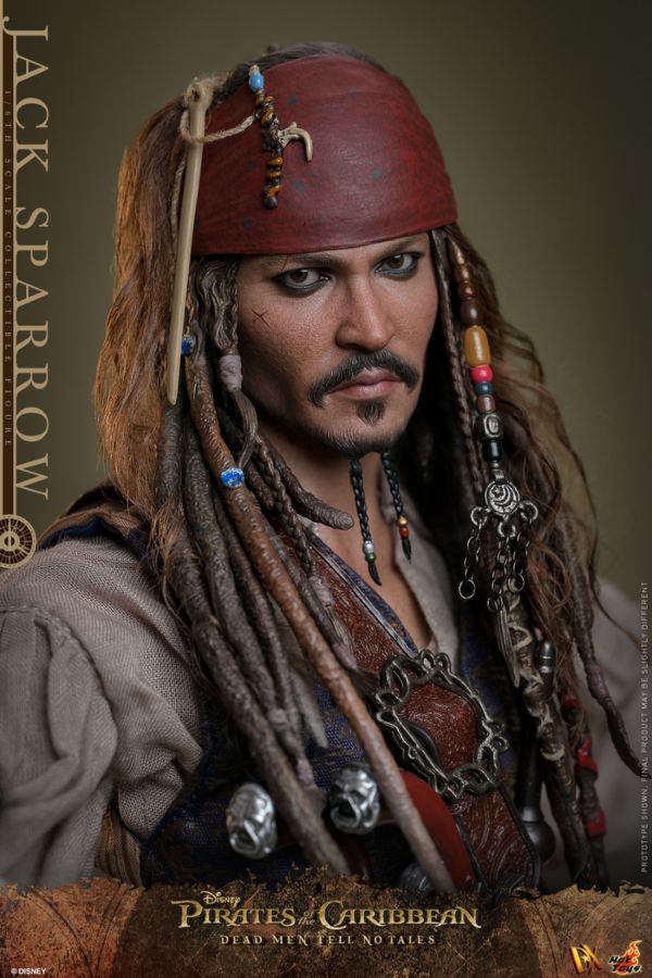 Pop Weasel - Image 9 of Pirates of the Caribbean: Dead Men Tell No Tales - Jack Sparrow 1:6 Scale Collectable Figure - Hot Toys - Statue - Image - Pop Weasel