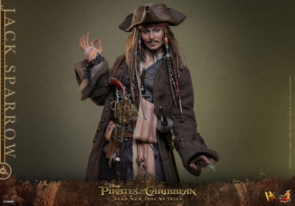 Pop Weasel - Image 10 of Pirates of the Caribbean: Dead Men Tell No Tales - Jack Sparrow 1:6 Scale Collectable Figure - Hot Toys - Statue - Image - Pop Weasel