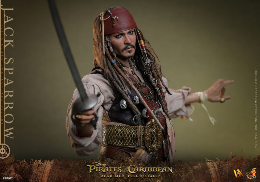 Pop Weasel - Image 14 of Pirates of the Caribbean: Dead Men Tell No Tales - Jack Sparrow 1:6 Scale Collectable Figure - Hot Toys - Statue - Image - Pop Weasel