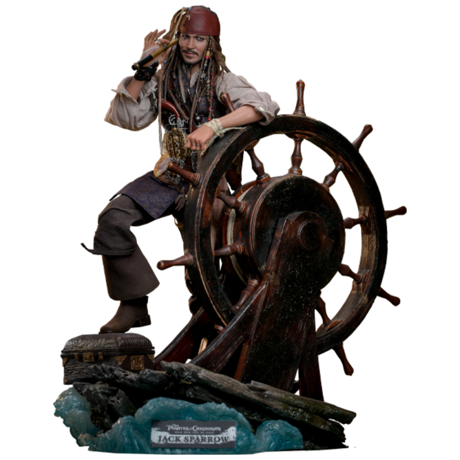 Pop Weasel Image of Pirates of the Caribbean - Jack Sparrow Deluxe 1:6 Scale Collectable Action Figure - Hot Toys - Statue - Image - Pop Weasel