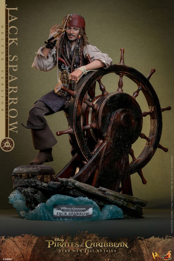 Pop Weasel - Image 2 of Pirates of the Caribbean - Jack Sparrow Deluxe 1:6 Scale Collectable Action Figure - Hot Toys - Statue - Image - Pop Weasel