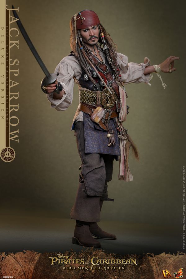 Pop Weasel - Image 4 of Pirates of the Caribbean - Jack Sparrow Deluxe 1:6 Scale Collectable Action Figure - Hot Toys - Statue - Image - Pop Weasel