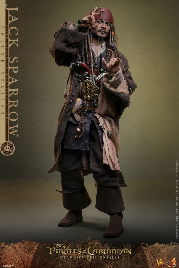 Pop Weasel - Image 6 of Pirates of the Caribbean - Jack Sparrow Deluxe 1:6 Scale Collectable Action Figure - Hot Toys - Statue - Image - Pop Weasel