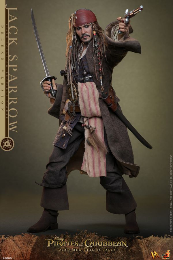 Pop Weasel - Image 7 of Pirates of the Caribbean - Jack Sparrow Deluxe 1:6 Scale Collectable Action Figure - Hot Toys