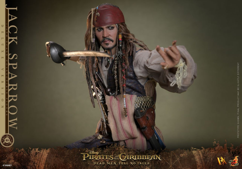 Pop Weasel - Image 17 of Pirates of the Caribbean - Jack Sparrow Deluxe 1:6 Scale Collectable Action Figure - Hot Toys - Statue - Image - Pop Weasel