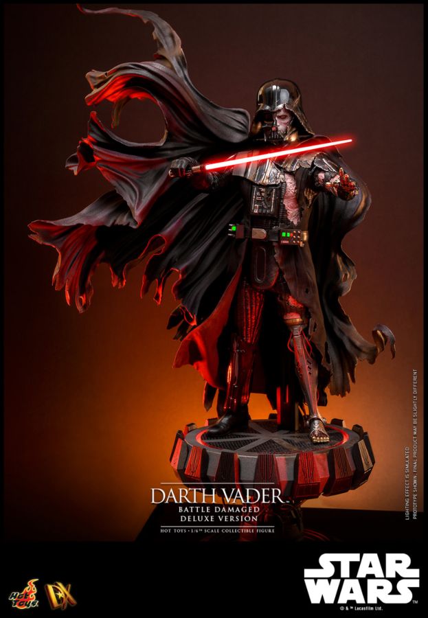 Image Pop Weasel - Image 2 of Star Wars - Darth Vader (Battle Damaged) Deluxe 1:6 Scale Collectable Action Figure - Hot Toys - Action Figure - Image - Pop Weasel