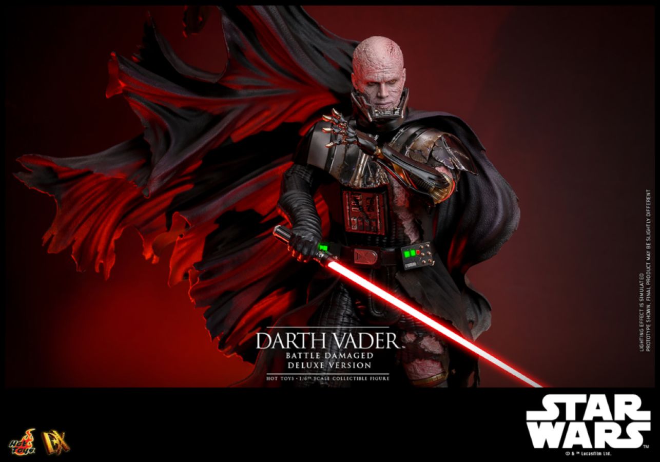 Image Pop Weasel - Image 6 of Star Wars - Darth Vader (Battle Damaged) Deluxe 1:6 Scale Collectable Action Figure - Hot Toys