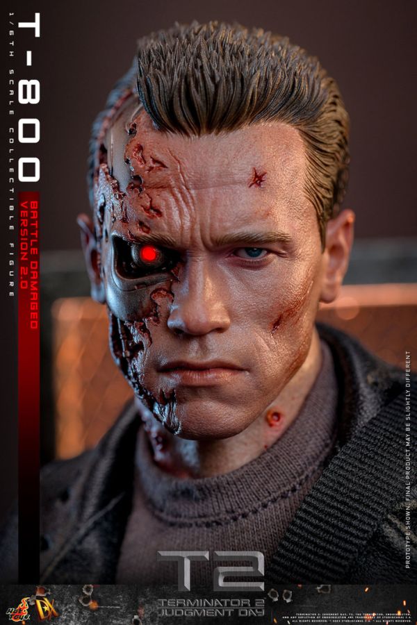 Image Pop Weasel - Image 6 of Terminator 2: Judgement Day - T-800 (Battle Damaged 2.0) 1:6 Scale Collectable Action Figure - Hot Toys - Action Figure - Image - Pop Weasel