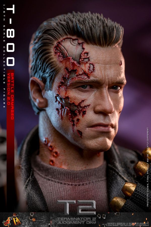 Image Pop Weasel - Image 7 of Terminator 2: Judgement Day - T-800 (Battle Damaged 2.0) 1:6 Scale Collectable Action Figure - Hot Toys - Action Figure - Image - Pop Weasel