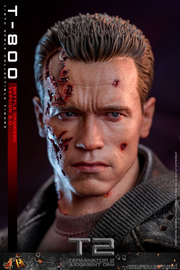 Image Pop Weasel - Image 8 of Terminator 2: Judgement Day - T-800 (Battle Damaged 2.0) 1:6 Scale Collectable Action Figure - Hot Toys - Action Figure - Image - Pop Weasel