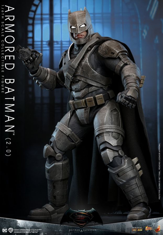 Pop Weasel - Image 2 of Batman v Superman: Dawn of Justice - Armored Batman (2.0) 1:6 Scale Collectable Action Figure - Hot Toys