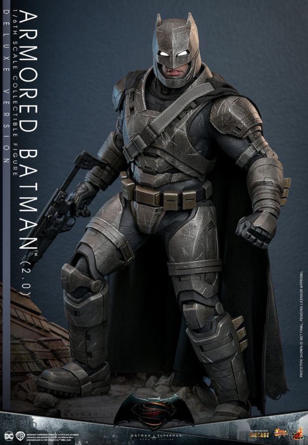 Pop Weasel - Image 7 of Batman v Superman: Dawn of Justice - Armored Batman (2.0) Deluxe 1:6 Scale Collectable Figure - Hot Toys