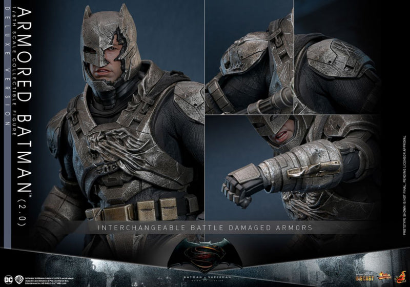 Pop Weasel - Image 19 of Batman v Superman: Dawn of Justice - Armored Batman (2.0) Deluxe 1:6 Scale Collectable Figure - Hot Toys