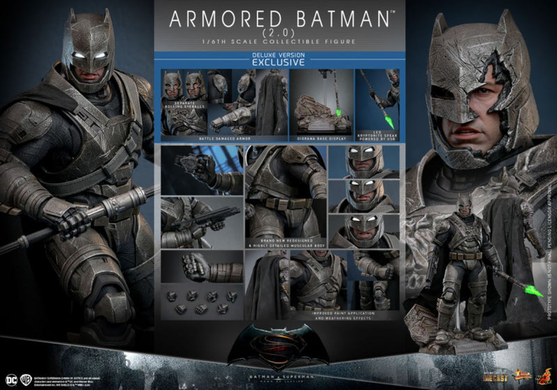 Pop Weasel - Image 22 of Batman v Superman: Dawn of Justice - Armored Batman (2.0) Deluxe 1:6 Scale Collectable Figure - Hot Toys