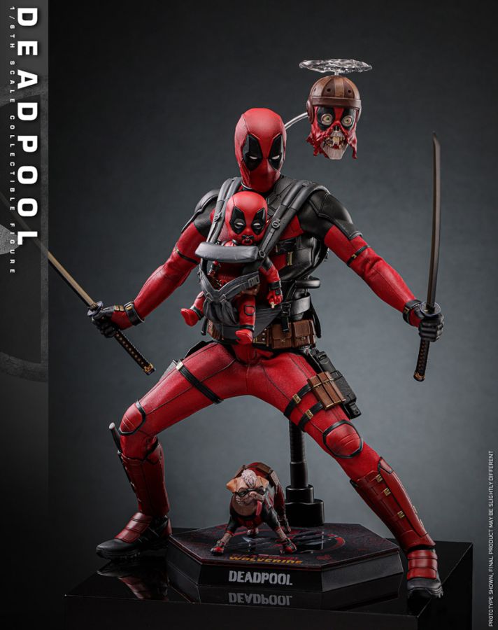 Image Pop Weasel - Image 2 of Deadpool & Wolverine - Deadpool 1:6 Scale Collectable Action Figure - Hot Toys - Statue - Image - Pop Weasel