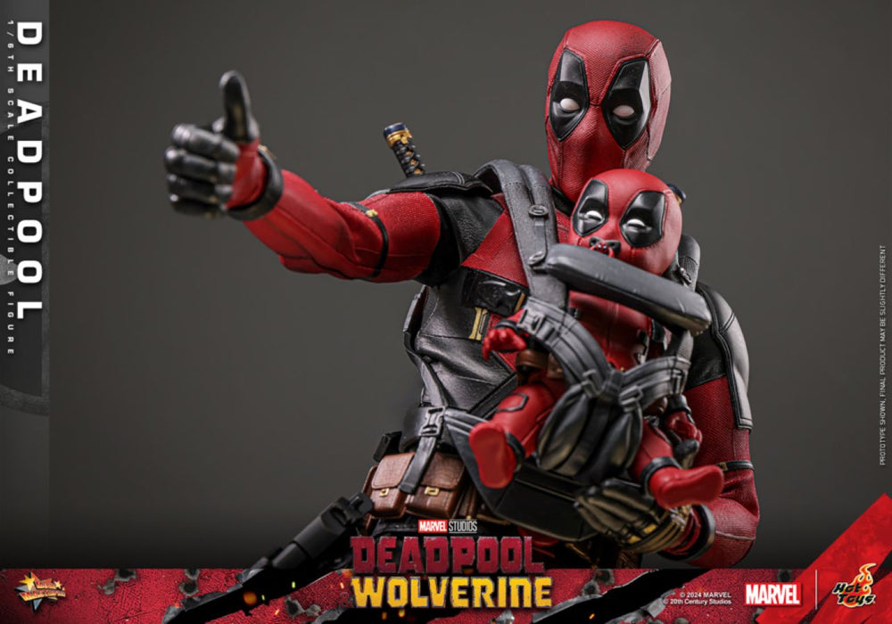 Image Pop Weasel - Image 4 of Deadpool & Wolverine - Deadpool 1:6 Scale Collectable Action Figure - Hot Toys - Statue - Image - Pop Weasel