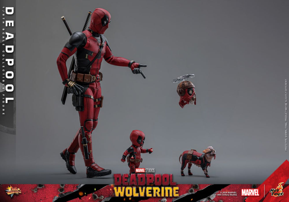 Image Pop Weasel - Image 6 of Deadpool & Wolverine - Deadpool 1:6 Scale Collectable Action Figure - Hot Toys - Statue - Image - Pop Weasel