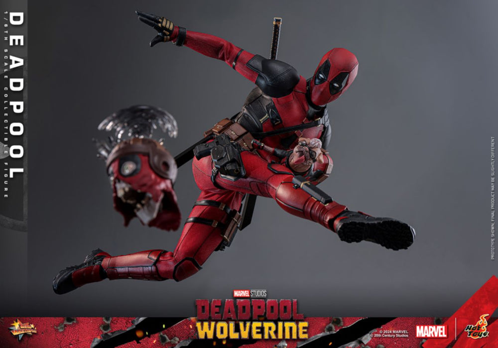 Image Pop Weasel - Image 7 of Deadpool & Wolverine - Deadpool 1:6 Scale Collectable Action Figure - Hot Toys - Statue - Image - Pop Weasel