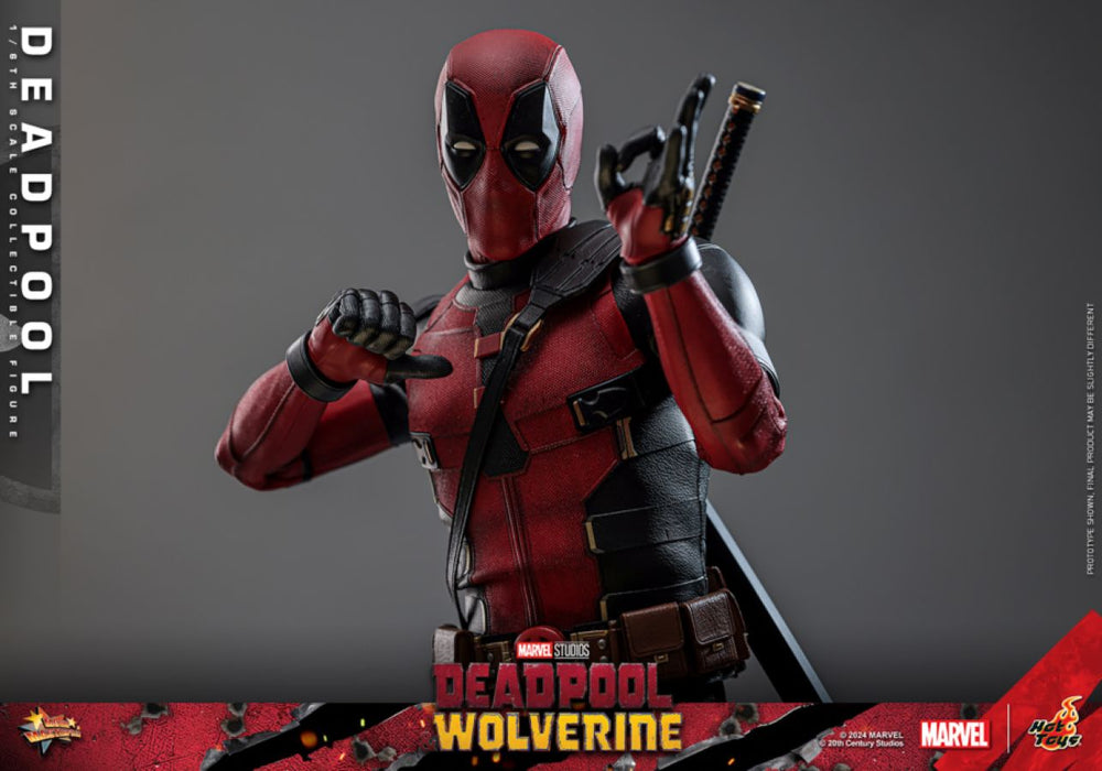 Image Pop Weasel - Image 8 of Deadpool & Wolverine - Deadpool 1:6 Scale Collectable Action Figure - Hot Toys - Statue - Image - Pop Weasel