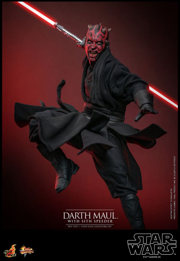 Image Pop Weasel - Image 4 of Star Wars Episode I: The Phantom Menace - Darth Maul with Sith Speeder 1:6 Scale Collectable Set - Hot Toys - Statue - Image - Pop Weasel