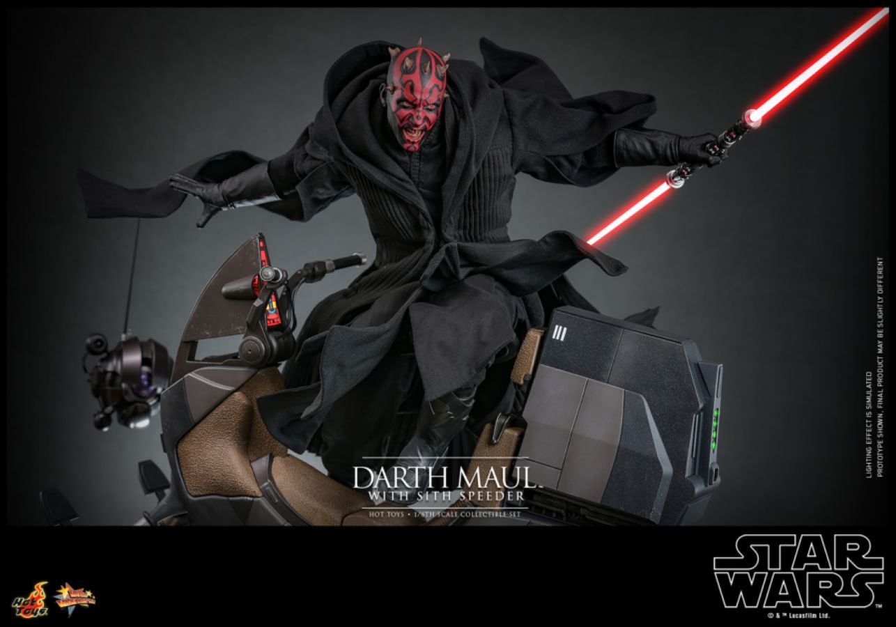 Image Pop Weasel - Image 8 of Star Wars Episode I: The Phantom Menace - Darth Maul with Sith Speeder 1:6 Scale Collectable Set - Hot Toys