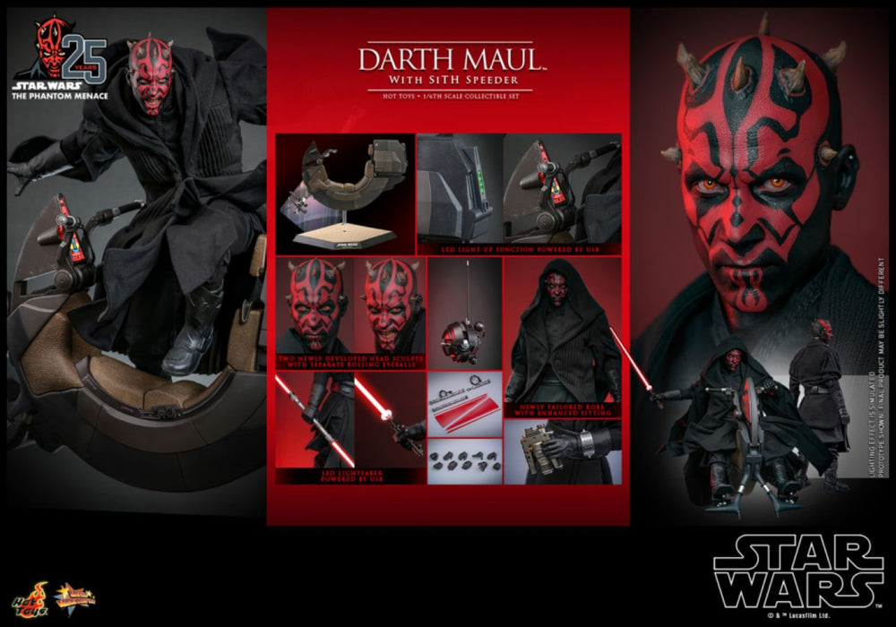 Image Pop Weasel - Image 17 of Star Wars Episode I: The Phantom Menace - Darth Maul with Sith Speeder 1:6 Scale Collectable Set - Hot Toys - Statue - Image - Pop Weasel