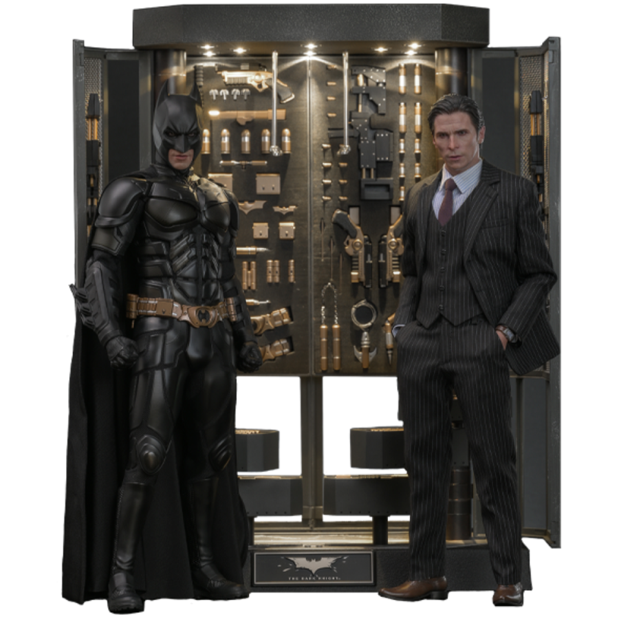 The Dark Knight - Batman Armory with Bruce Wayne (2.0) 1:6 Scale Collectible Figure Set - Hot Toys - Statue - Image - Pop Weasel