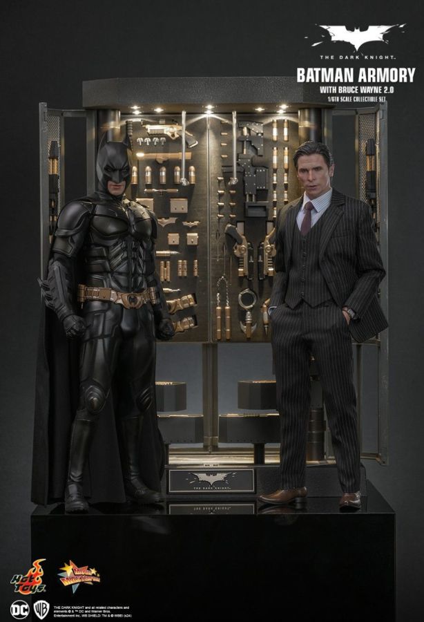 Image Pop Weasel - Image 3 of The Dark Knight - Batman Armory with Bruce Wayne (2.0) 1:6 Scale Collectible Figure Set - Hot Toys - Statue - Image - Pop Weasel